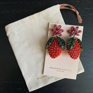 Mignonne Gavigan strawberry drop earrings
